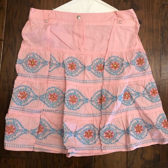 Pink and light blue midi flowy skirt vintage - Picture 1 of 3